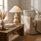 Tovelle Yellow Travertine Table Lamp