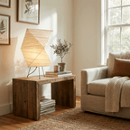 Twisted Paper Shade Table Lamp