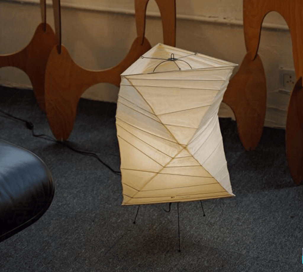 Twisted Paper Shade Table Lamp