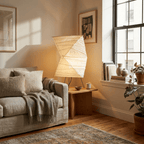 Twisted Paper Shade Table Lamp