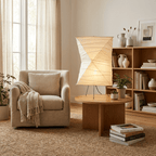 Twisted Paper Shade Table Lamp