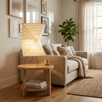 Twisted Paper Shade Table Lamp