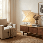 Twisted Paper Shade Table Lamp