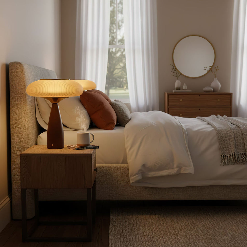 Cielo Wooden Rechargeable Table Lamp