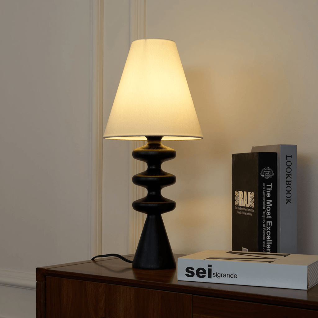 Ripple Wood Table Lamp