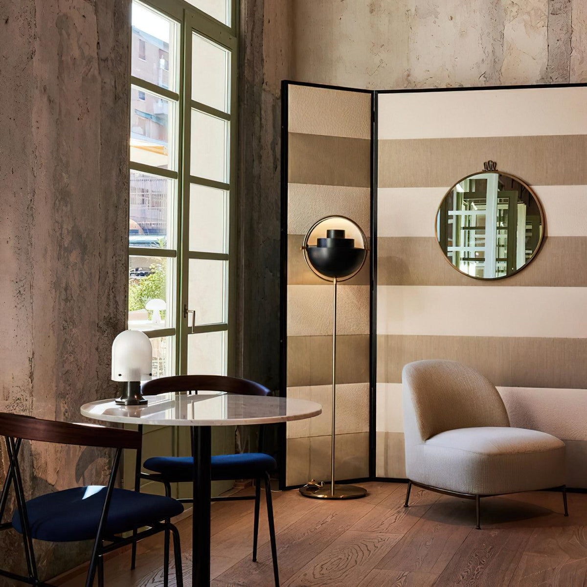 Deformed Ball Floor Lamp