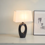 Hollow Oval Ceramic Table Lamp