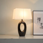 Hollow Oval Ceramic Table Lamp
