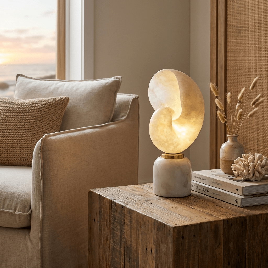 Lumora Shell Table Lamp