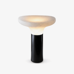 Cap Alabaster Table Lamp