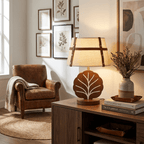 Arbor Ash Wood Table Lamp