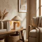 Solvra Yellow Travertine Table Lamp