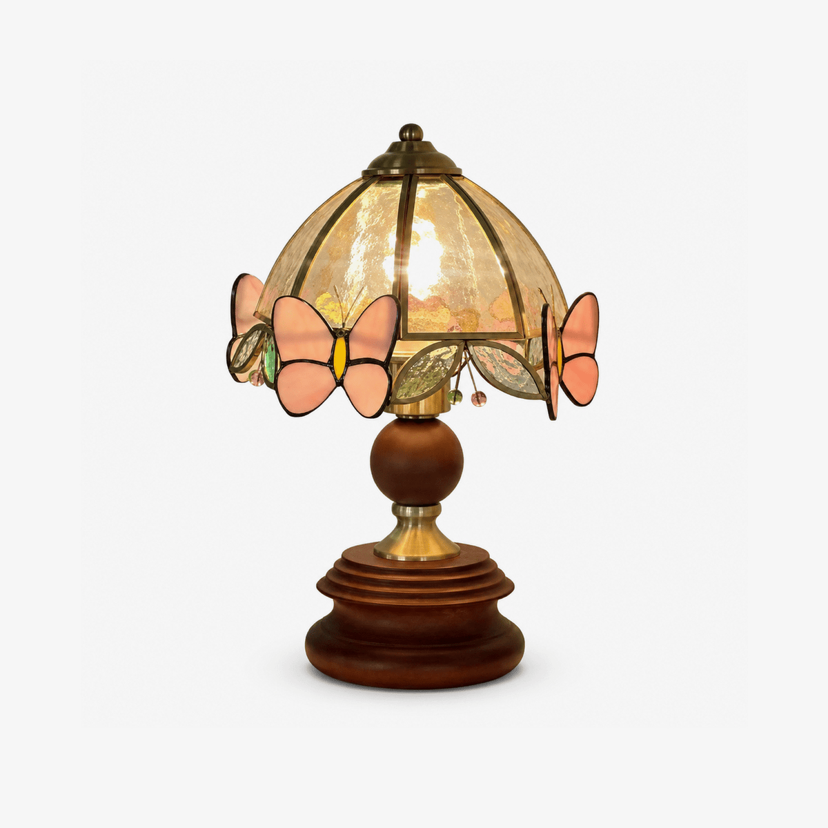 Butterfly Garden Tiffany Table Lamp