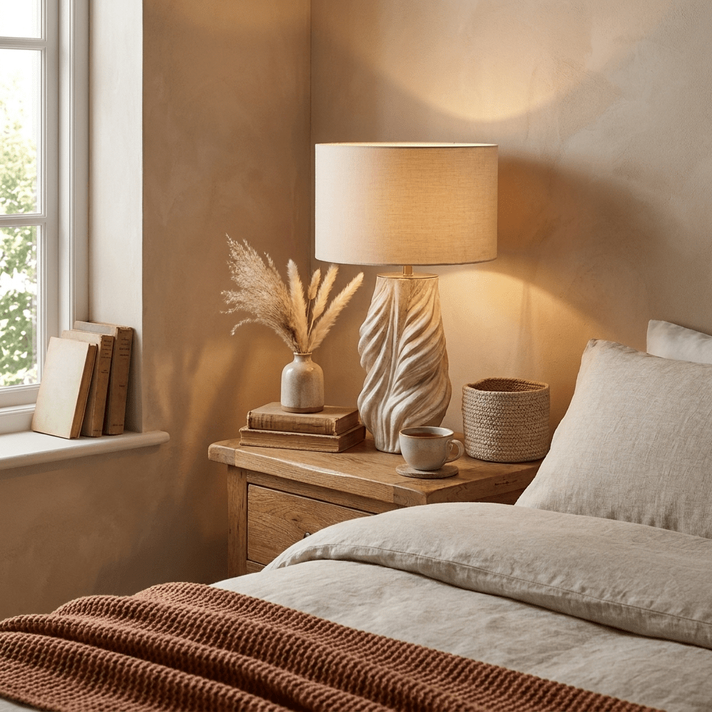 Tortile Twisted Ceramic Table Lamp