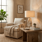 Tortile Twisted Ceramic Table Lamp
