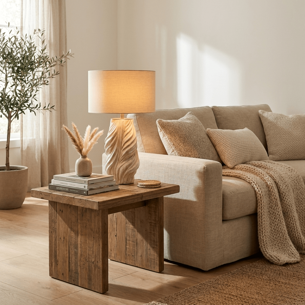 Tortile Twisted Ceramic Table Lamp