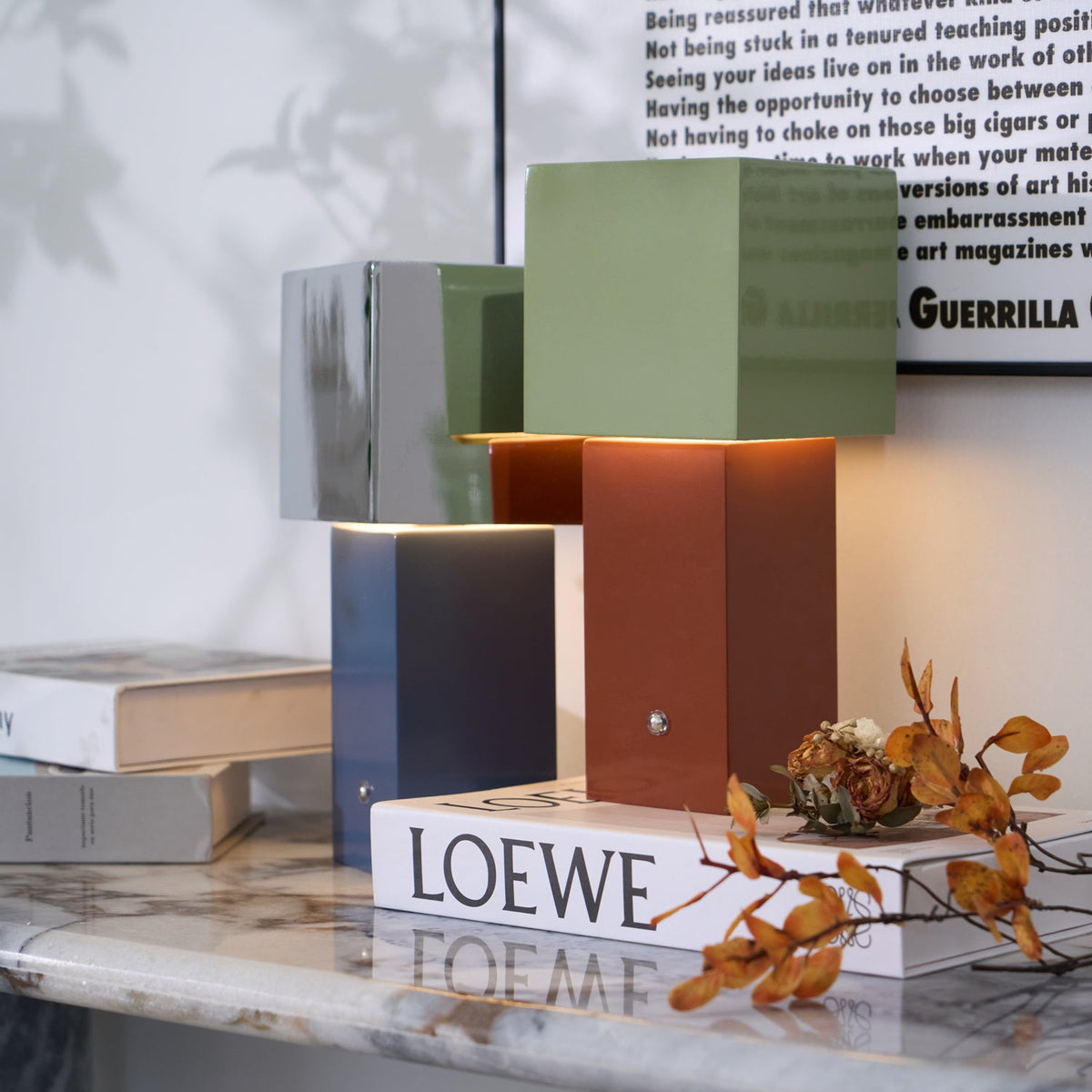 Cubic Accent Portable Table Lamp