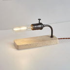 Travertine Vintage Tube Table Lamp