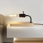 Travertine Vintage Tube Table Lamp
