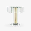 Hexagonal Glass Table Lamp