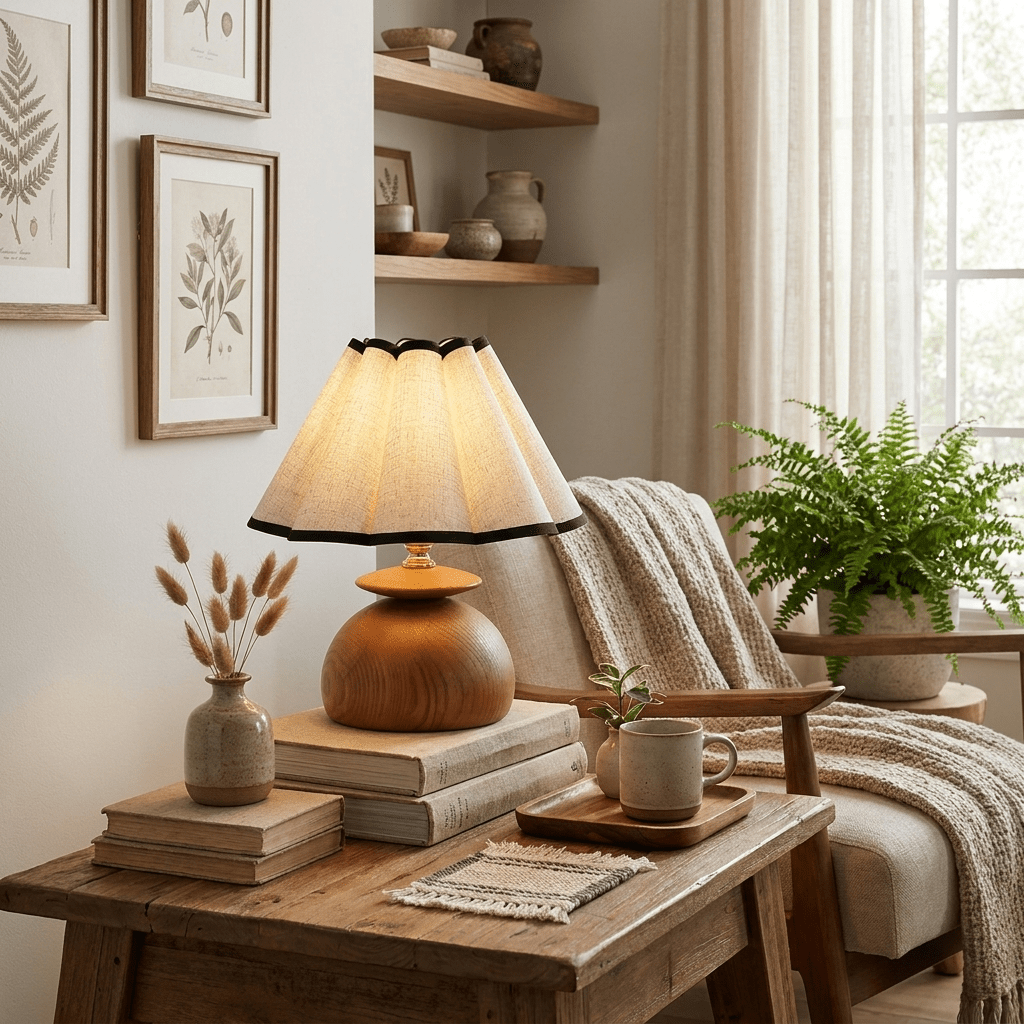 Bloom Wooden Table Lamp