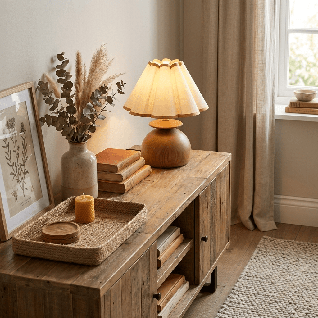 Bloom Wooden Table Lamp