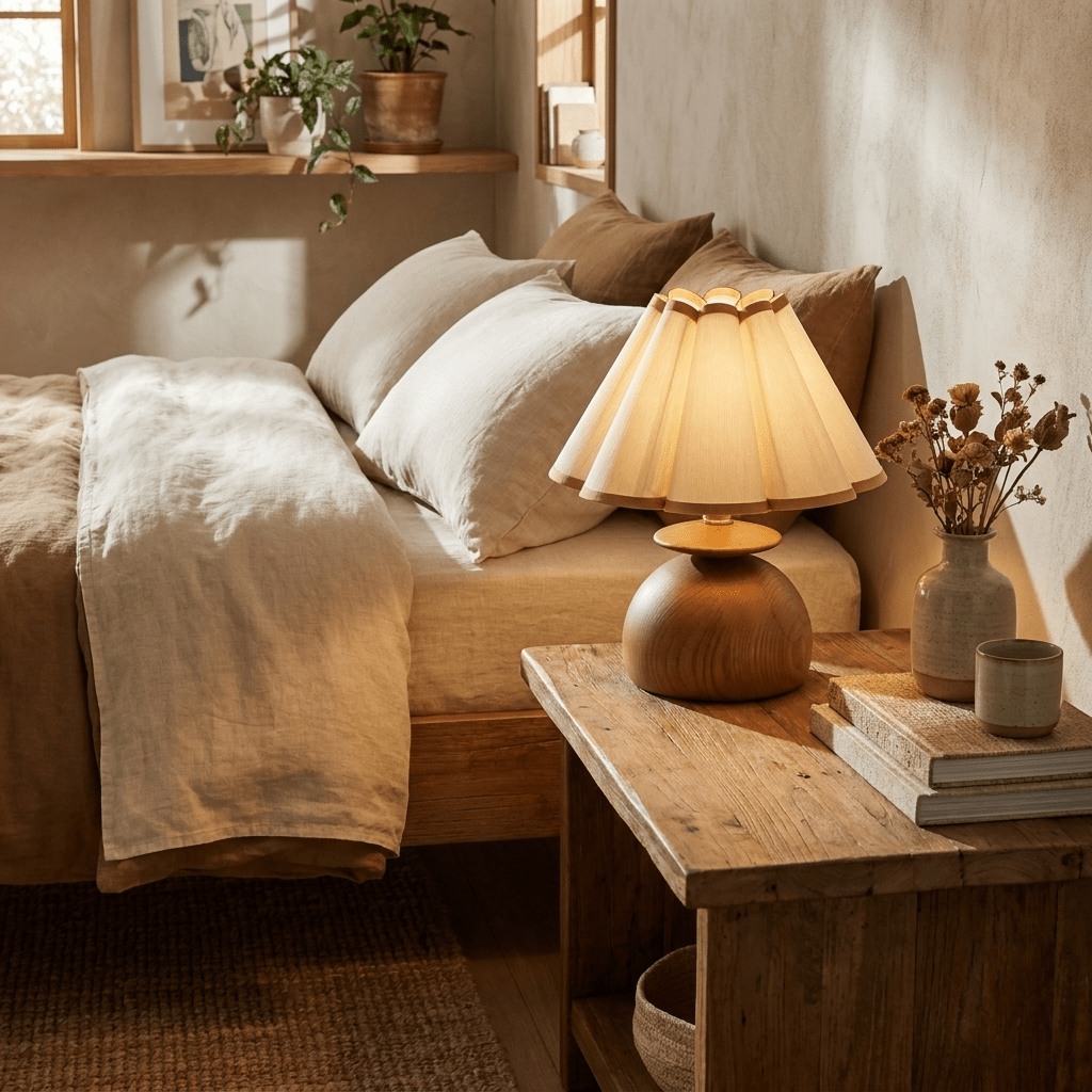 Bloom Wooden Table Lamp