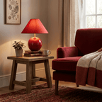 Cinabra Red Ceramic Table Lamp