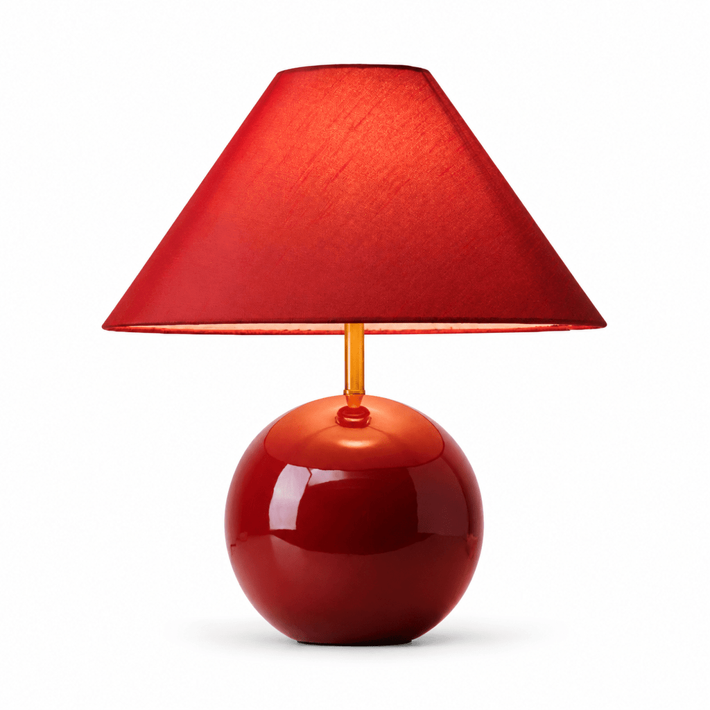 Cinabra Red Ceramic Table Lamp