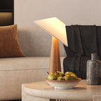 Tilt Hat Wooden Table Lamp