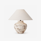 Calcina Whitewashed Ceramic Table Lamp