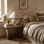 Calcina Whitewashed Ceramic Table Lamp