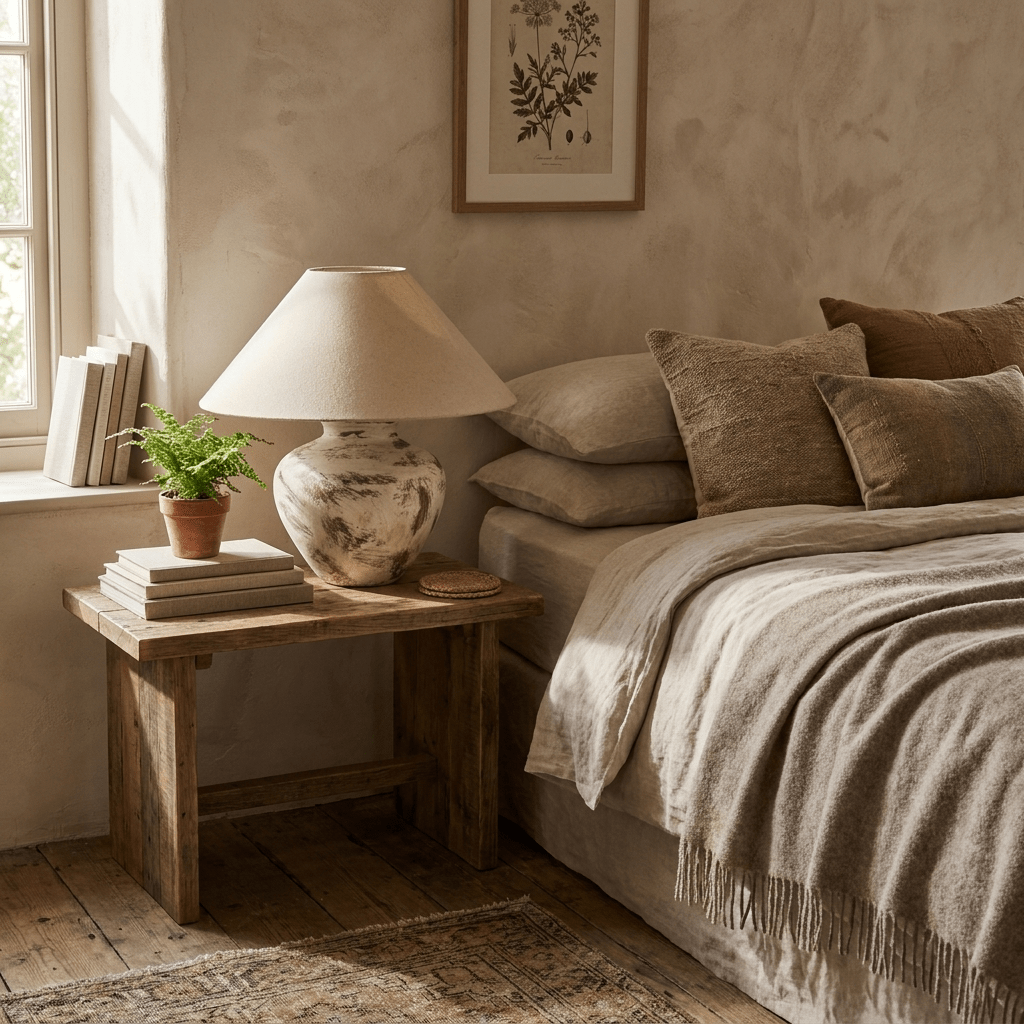 Calcina Whitewashed Ceramic Table Lamp