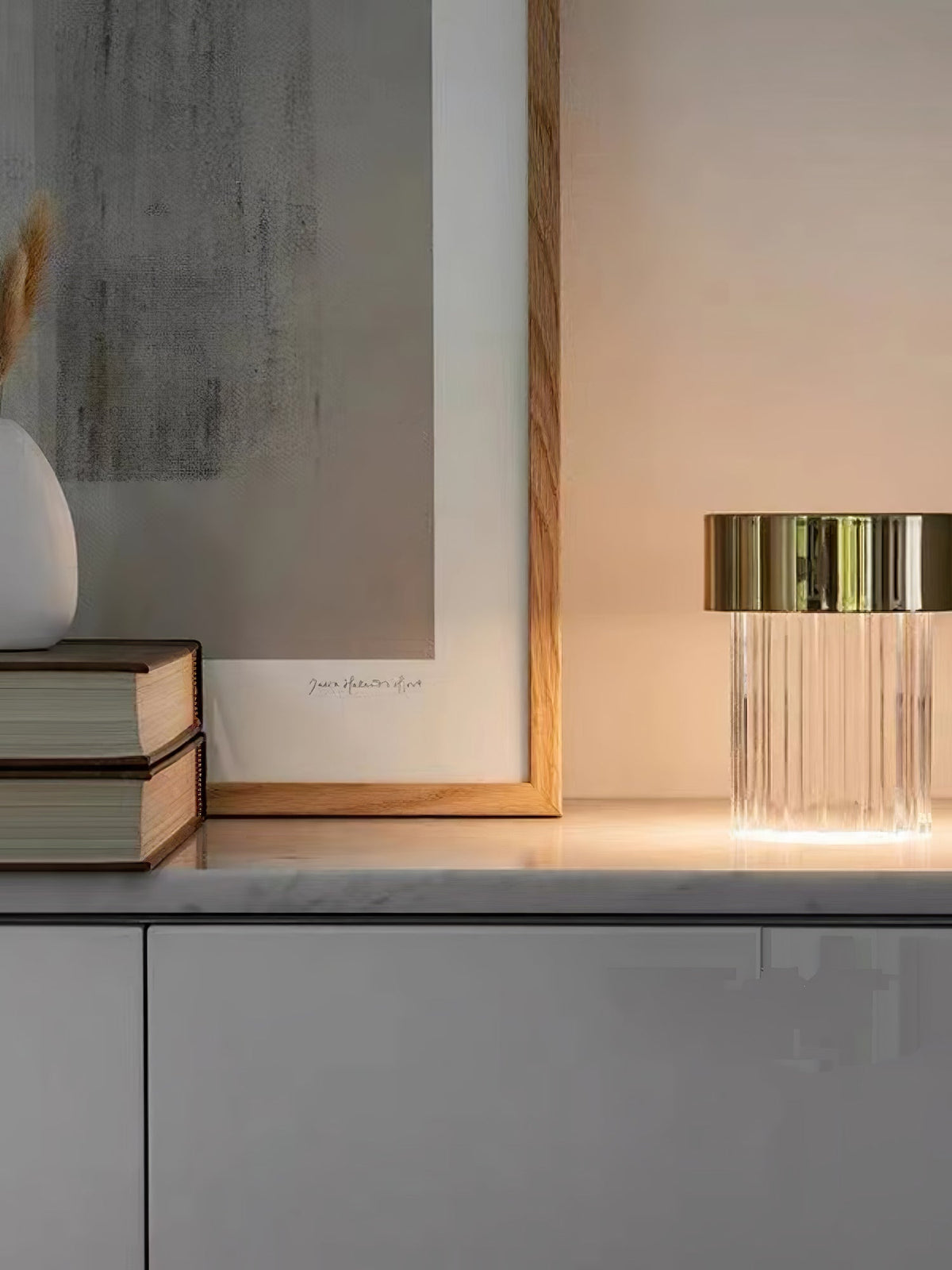 Cordless Crystal Tumbler Lamp