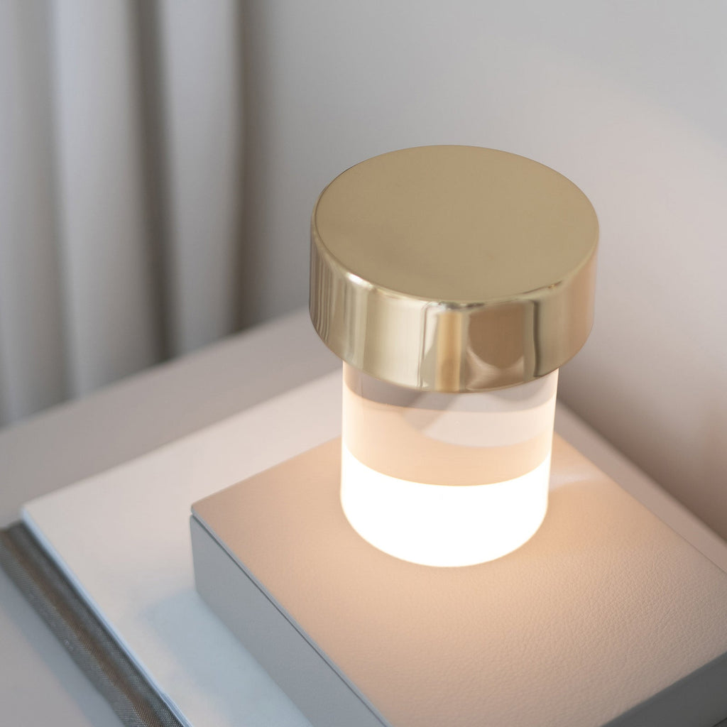 Cordless Crystal Tumbler Lamp