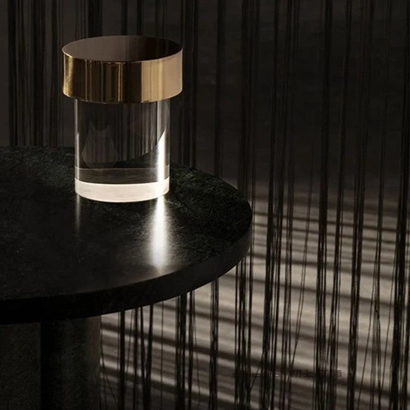 Cordless Crystal Tumbler Lamp