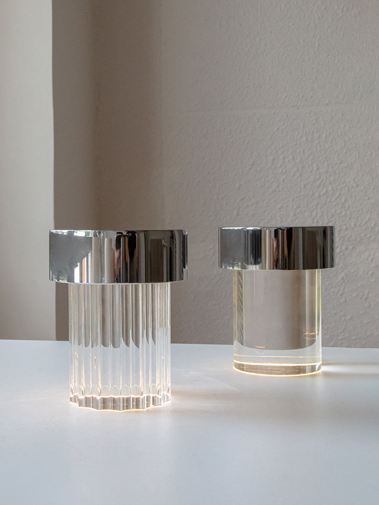 Cordless Crystal Tumbler Lamp