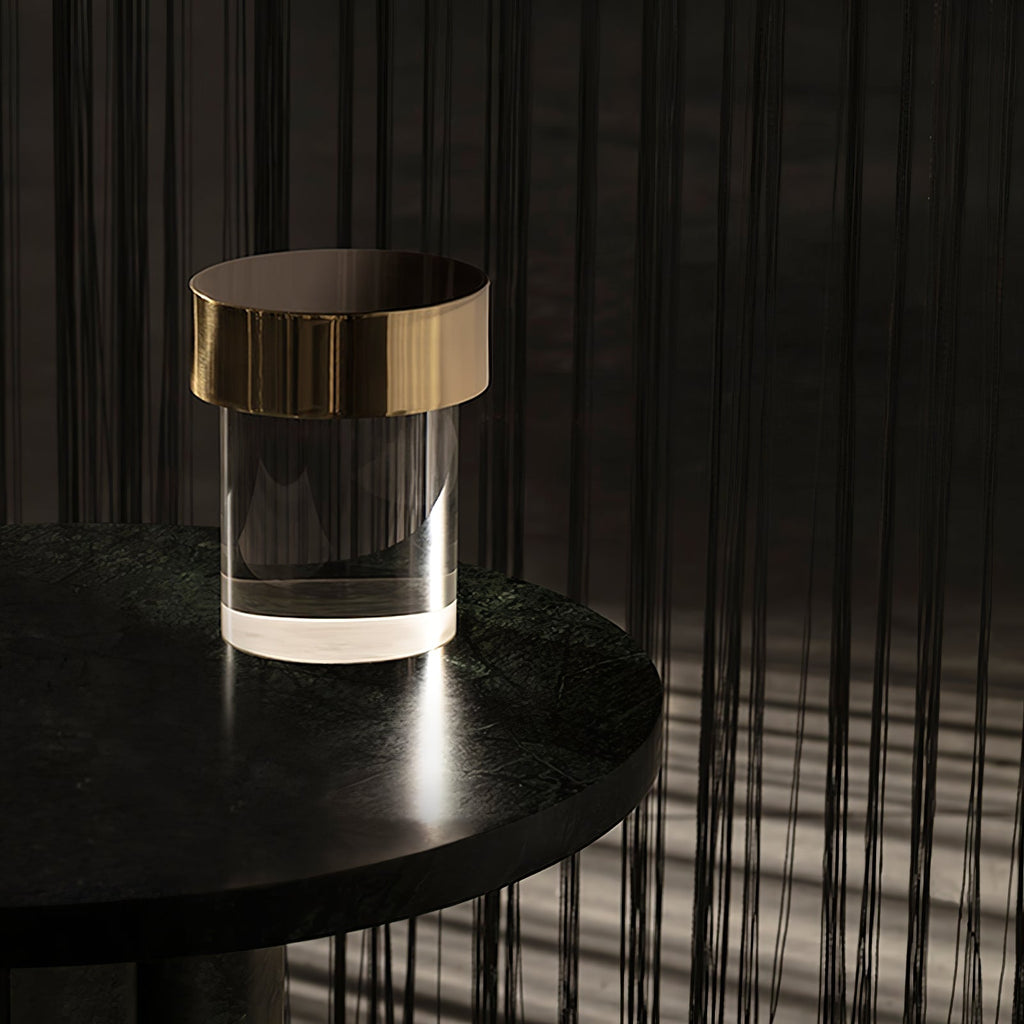 Cordless Crystal Tumbler Lamp