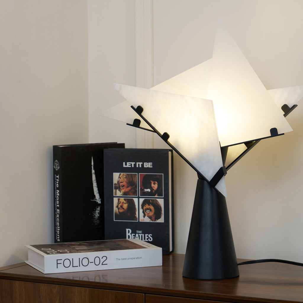Alabaster Petal Table Lamp