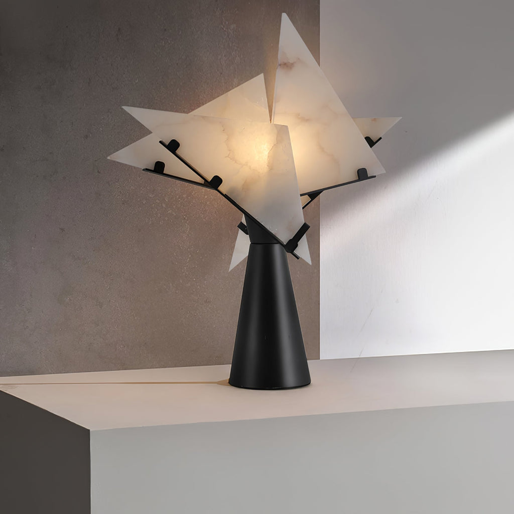 Alabaster Petal Table Lamp