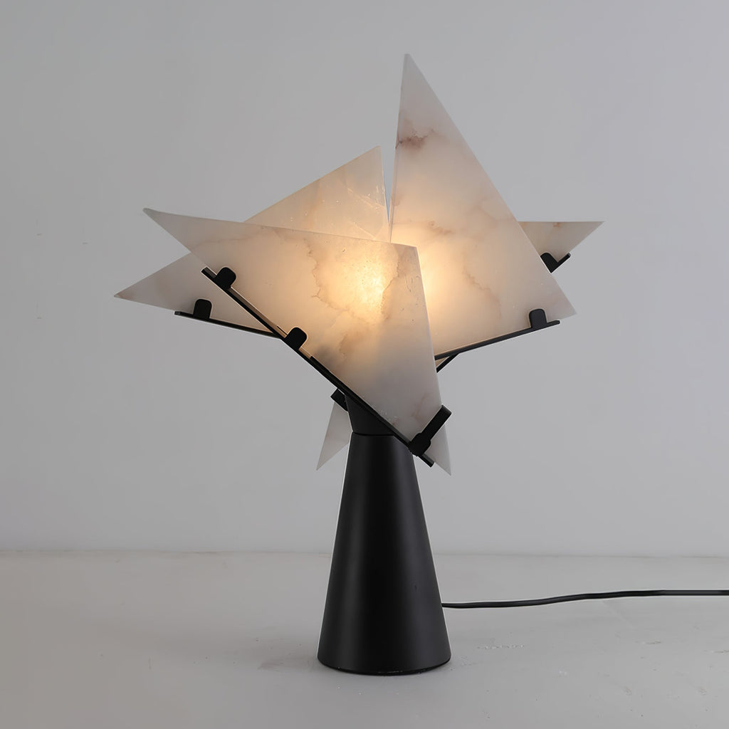 Alabaster Petal Table Lamp
