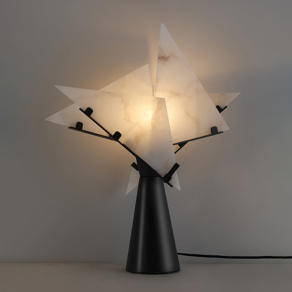 Alabaster Petal Table Lamp