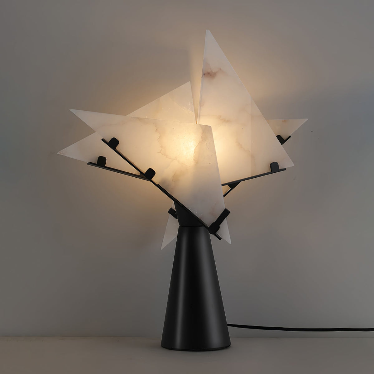 Alabaster Petal Table Lamp