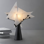 Alabaster Petal Table Lamp