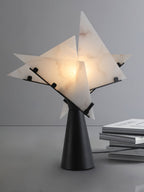 Alabaster Petal Table Lamp
