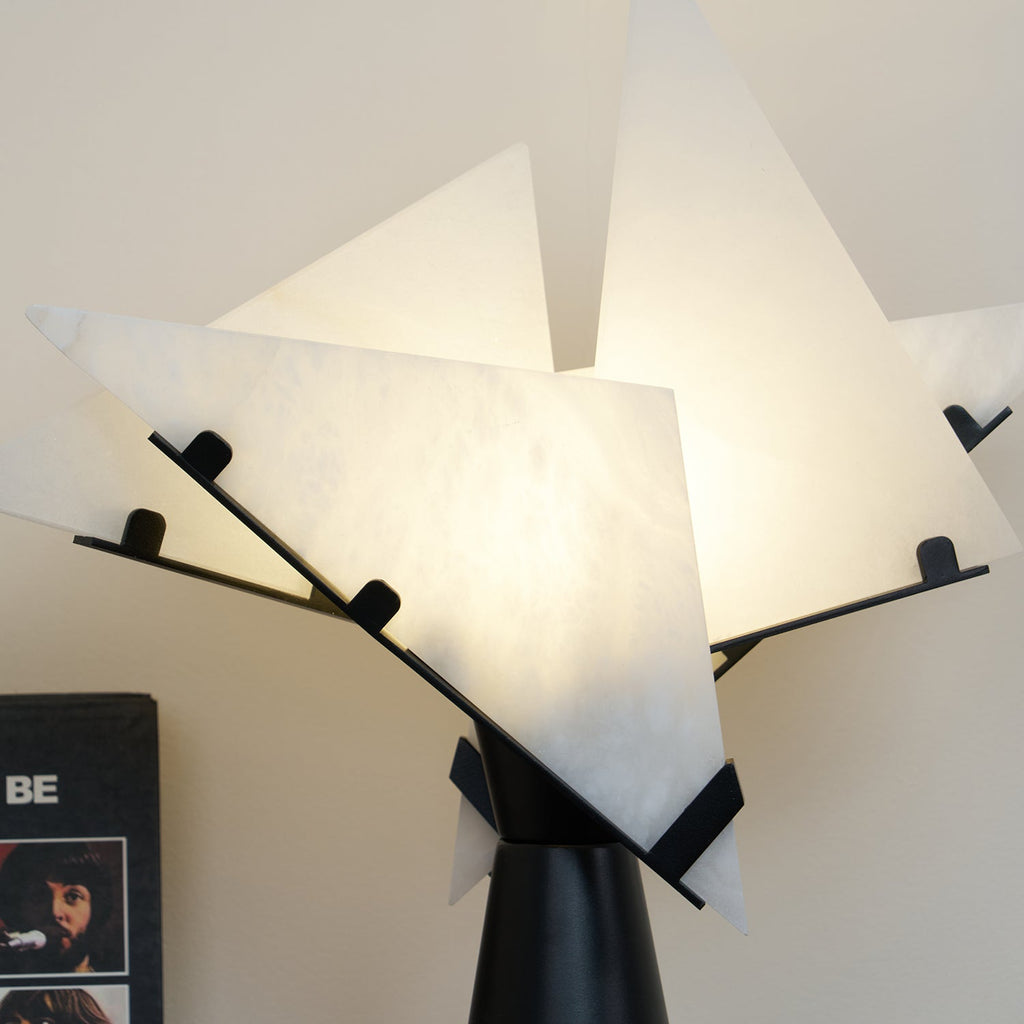 Alabaster Petal Table Lamp