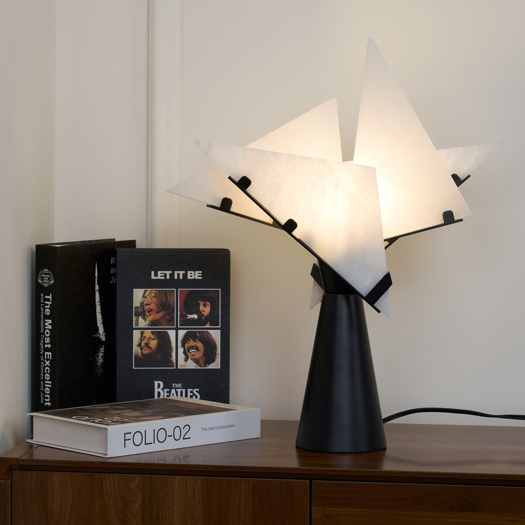 Alabaster Petal Table Lamp