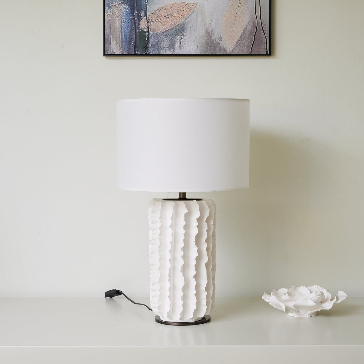 Arroyo Sculpted Ceramic Table Lamp