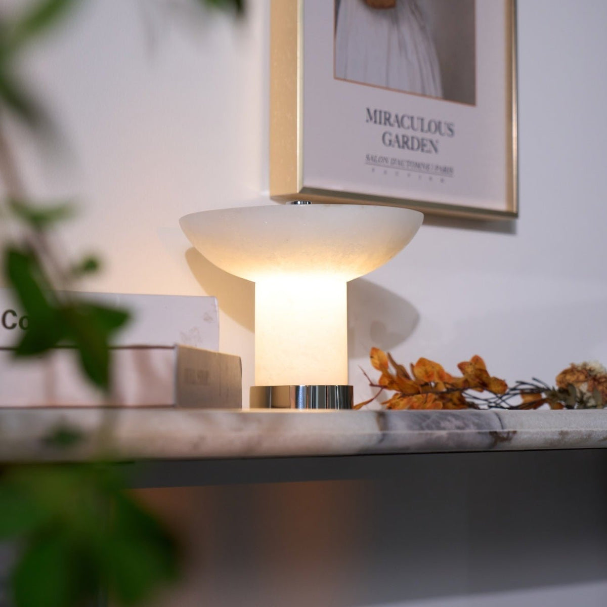 Aeralith Rechargeable Alabaster Table Lamp