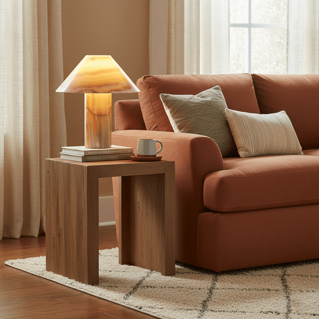 Onyx Cone Table Lamp